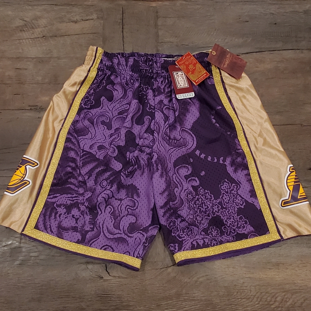 MITCHELL AND NESS LOS ANGELES LAKERS YOTD SHORTS MENS